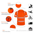 Reflektierende Klebebaubauarbeiter T-Shirt High Vis Hemden